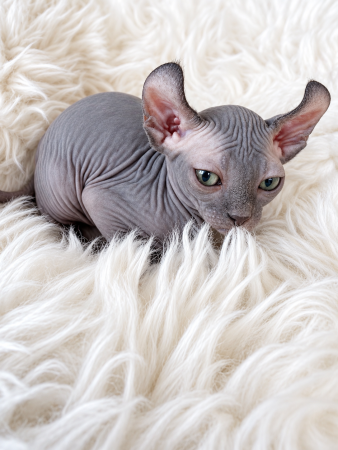 Image de la portée de chaton de l'élévage AMORE DI SPHYNX
