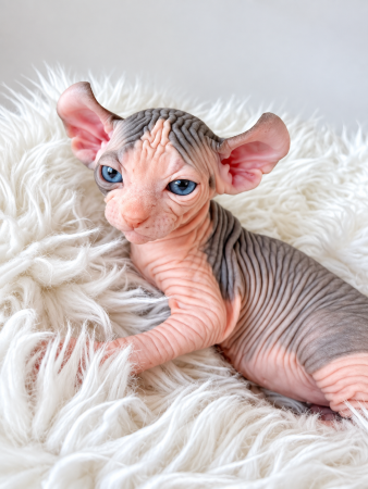 Image de la portée de chaton de l'élévage AMORE DI SPHYNX
