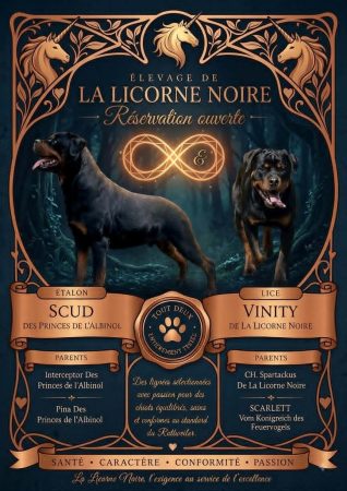 Image de la portée de chiot de l'élévage LA LICORNE NOIRE  –  VERDU MONTSERRAT